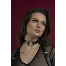 Feralings Choker with Ring - O-Ring Collar Black