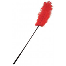 Ostrich Feather Tickle Sportsheets Ostrich Tickler Red