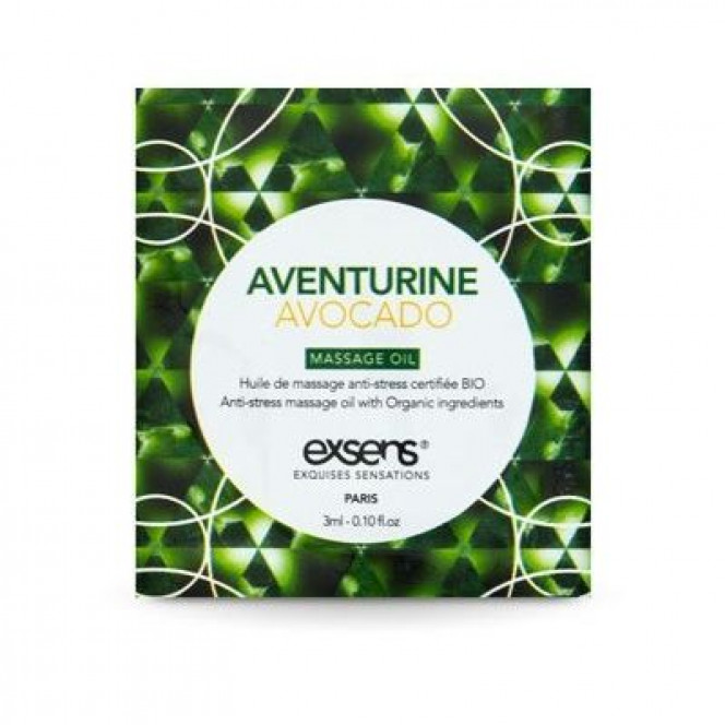 EXSENS Anti-Stress Aventurine Avocado 3ml Massage Oil Sampler