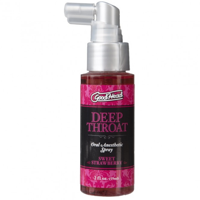 Doc Johnson GoodHead Deep Throat Spray Blowjob Spray - Sweet Strawberry (59 ml)