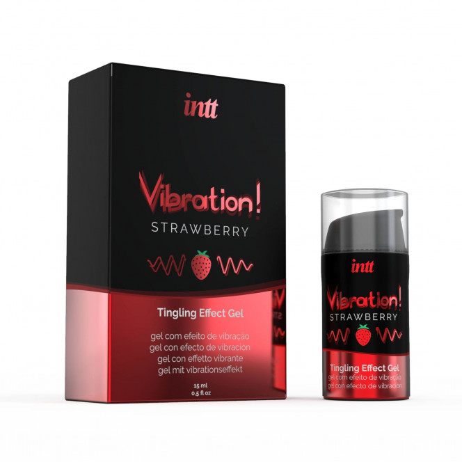 Intt Vibration Strawberry Liquid Vibrator (15 ml)