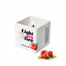 Массажная свеча Love To Love LIGHT MY FIRE Strawberry (80 мл)