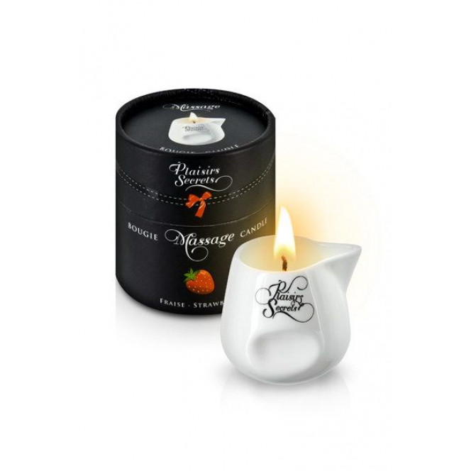 Massage candle Plaisirs Secrets Strawberry (80 ml)