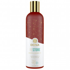 DONA Restore Massage Oil - Peppermint & Eucalyptus Essential Massage Oil (120 ml)