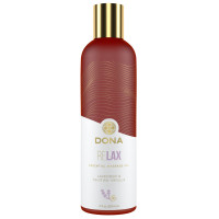 DONA Relax Massage Oil - Lavender & Tahitian Vanilla Essential Massage Oil (120 ml)