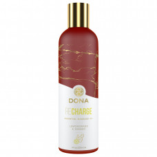 Массажное масло DONA Recharge - Lemongrass & Ginger Essential Massage Oil (120 мл)