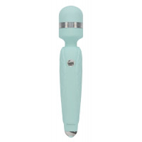 Luxurious vibrating massager PILLOW TALK - Cheeky Teal with Swarovski crystal