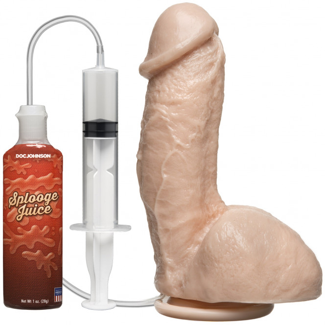 Кончающий фаллоимитатор Doc Johnson The Amazing Squirting Realistic Cock