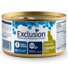 Exclusion (Эксклюжн) Noble Grain Cat Sterilized Chicken - Консервированный монопротеиновый корм с курицей для стерилизованных котов