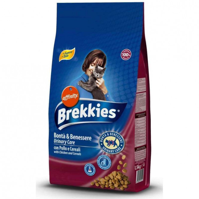 Brekkies Urinary Care - A dry feed on the basis of meat and vegetables for prevention of an urolithic disease at cats and cats