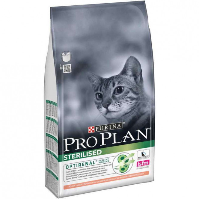 Purina Pro Plan (Pro Plan Purina) Sterilised Salmon - A dry feed with a salmon for the sterilized cats