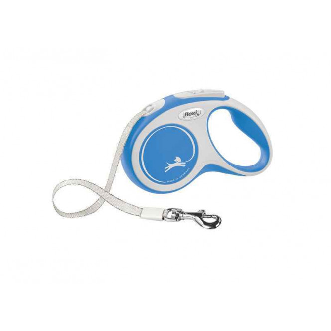 Flexi New Comfort S - A lead roulette for dogs, a tape (5 m, up to 15 kg)