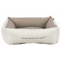 Trixie Pets Home Bed - A velveteen plank bed with a heart for dogs and cats