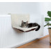 Trixie Radiator Bed - A plank bed with long fur on the battery for cats