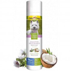 GimDog (ДжимДог) Natural Solution Shampoo White Coat - Шампунь с алтеем и кокосом для собак с белой шерстью