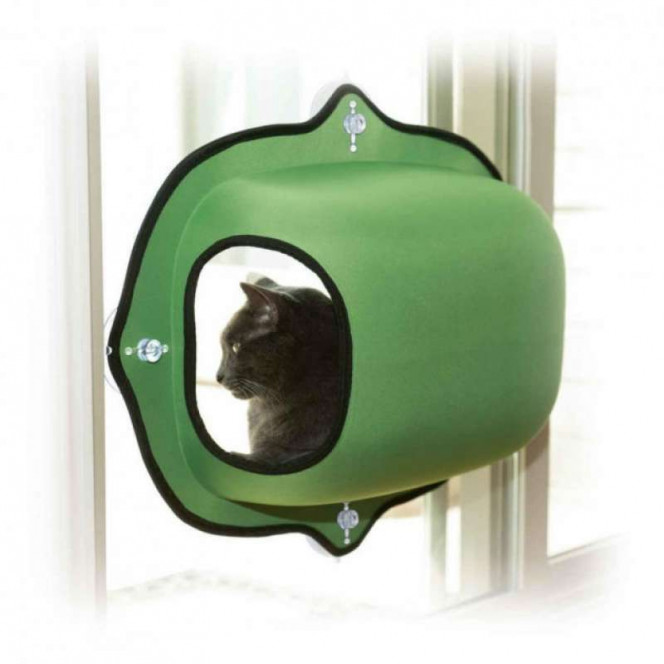 K&H (Kay And Ash) EZ Mount Window Pod - The sleeping place lodge on a window for cats