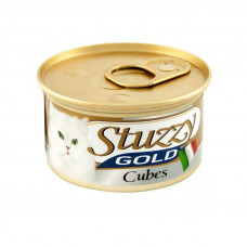 Stuzzy (Shtuzi) Gold Cat Turkey Cube - A tinned forage with a turkey in sauce for cats