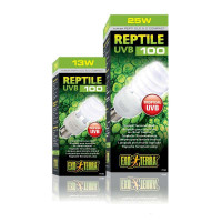 Exo Terra (Ekzo Terra) of Reptile UVB 100 (REPTI GLO 5.0) - A lamp for tropical and subtropical reptiles