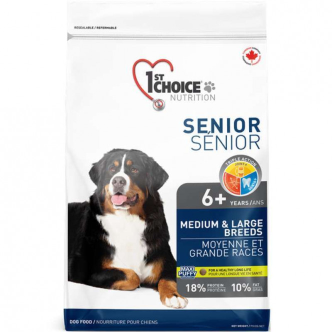 1st Choice (Fest Choys) Senior Medium&Large Breeds - A dry feed with chicken for the aging dogs of average and large breeds