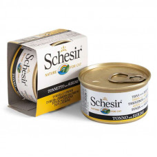 Schesir Cat Tuna Surimi - A tinned forage with a tuna and sury for adult cats (pieces in jelly)