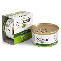 Schesir Chicken - A tinned forage with chicken fillet for adult cats (pieces in jelly)