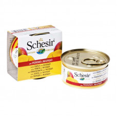 Schesir Tuna Mango - A tinned forage with a tuna and mango for adult cats (pieces in own juice)