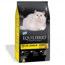 Equilibrio Cat Adult Long Hair - The dry feed with chicken and fish for adult long-haired cats is more senior than 12 months and weighing from 1.4 kg