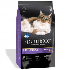 Equilibrio Cat Adult Preference Indoor - A dry feed with chicken and a tuna for adult choosy cats