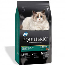 Equilibrio Cat Mature Neutered Indoor - The dry feed with chicken for the adult castrated cats and the sterilized cats is more senior than 7 years