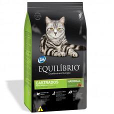 Equilibrio Cat Adult Neutered Hairball - A dry feed with chicken and fish for the adult castrated cats and the sterilized cats aged from the 1st up to 7 years