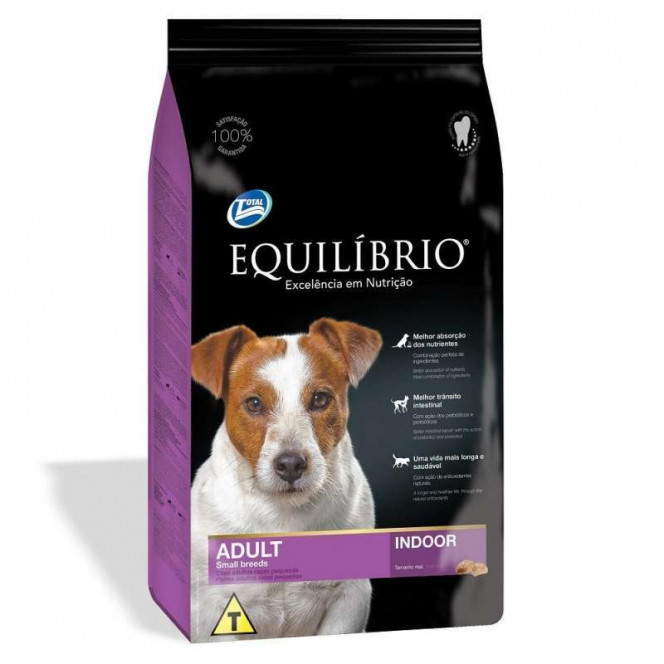 Equilibrio Adult Small Breeds Indoor - A dry feed with chicken and fish for dogs pass also small breeds