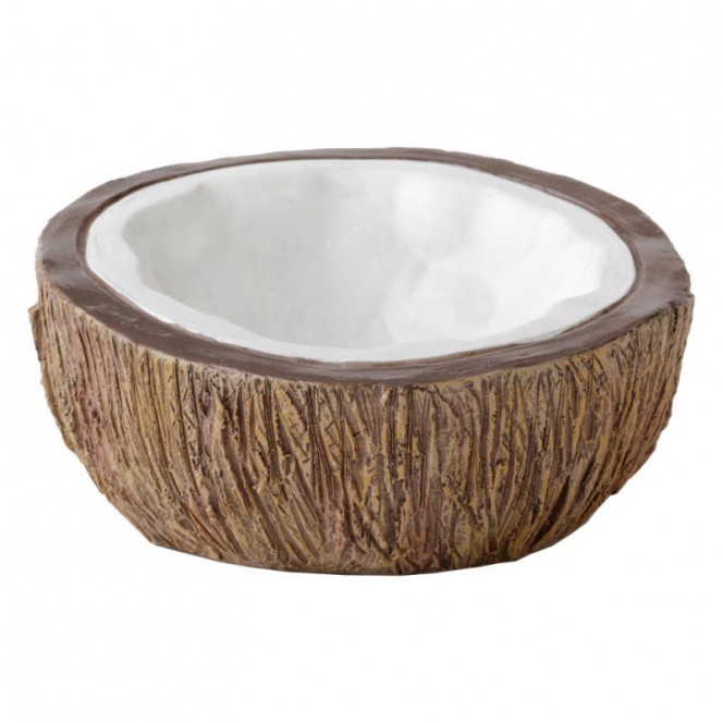 Exo Terra (Ekzo Terra) Coconut Water Dish - A drinking bowl plastic the Coco for reptiles