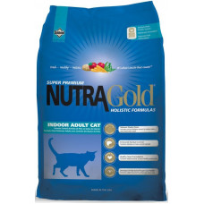 Nutra Gold (Нутра Голд) Indoor Adult Cat - Сухой корм с цыпленком для взрослых кошек, способствует выведению комков шерсти