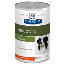 Hills Prescription Diet Metabolic Weight Management - A tinned forage diet with chicken for dogs with an excess weight