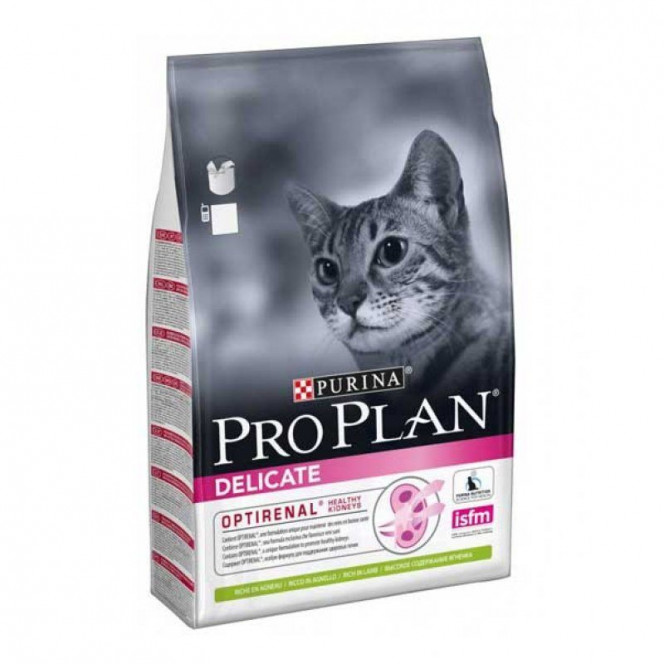 Purina Pro Plan (Пурина Про План) Delicate Lamb - Сухой корм с ягненком для котов с чувствительным пищеварением