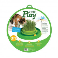 Catit (Rolls) Play 3in1 - the Toy for a cat a round labyrinth with a ball and a grass bed