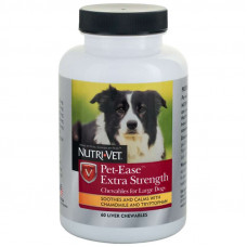 Nutri-Vet Pet Ease Extra strength - Anti-stress Extra Force Vitamin supplement for dogs of large breeds, sedative