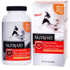 Nutri-Vet Hip & Joint Health DS Plus Perna Mussel - A vitamin complex for maintenance of joints with a glycosamine for dogs