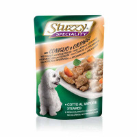 Stuzzy (Shtuzi) Speciality Dog Rabbit Vegetables - A tinned forage with a rabbit and vegetables for dogs of all breeds (pieces in sauce)