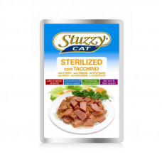 Stuzzy (Shtuzi) Cat Sterilized Turkey - A tinned forage with a turkey for the sterilized cats (pieces in sauce)