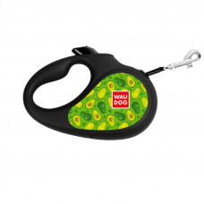 Collar WAUDOG Roulette Leash - A lead roulette for dogs with the drawing Avocado