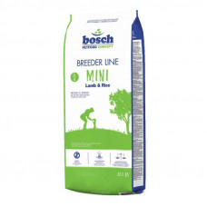 Bosch of Breeder Line Mini Lamb and Rice - A dry feed with a lamb and rice for adult dogs of small breeds