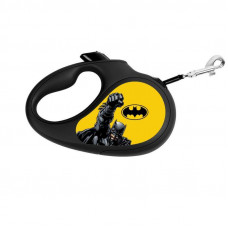 Collar WAUDOG Roulette Leash - A lead roulette for dogs with the drawing Batman Zhelty