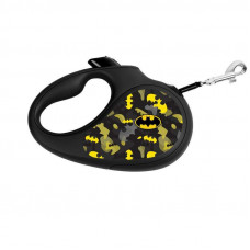 Collar WAUDOG Roulette Leash - A lead roulette for dogs with the drawing Batman Uzor