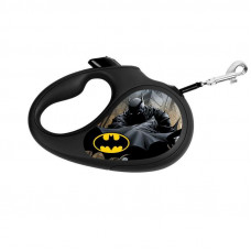 Collar WAUDOG Roulette Leash - A lead roulette for dogs with the drawing Batman Cherny