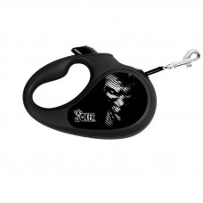 Collar WAUDOG Roulette Leash - A lead roulette for dogs with the drawing Joker Cherny