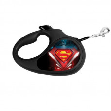 Collar WAUDOG Roulette Leash - A lead roulette for dogs with the drawing Superman Logo