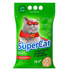 Super Cat (Супер Кет) - Древесный наполнитель с ароматом лаванды для кошачьих туалетов