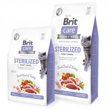 Brit Care (Care Is shaven) Cat Grain-Free Sterilized Weight Control - Dry bezzernovy a forage with a duck and a turkey for the adult sterilized cats for weight control