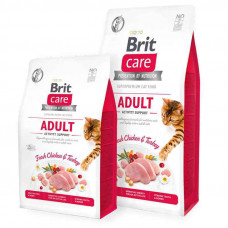 Brit Care (Брит Кеа) Cat Grain-Free Adult Activity Support - Сухой беззерновой корм с индейкой и курицей для взрослых кошек с высоким уровнем активности